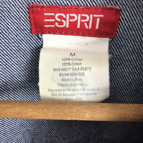 ESPRIT MEDIUM DARK WASH DENIM JACKET - Picture 3 of 5